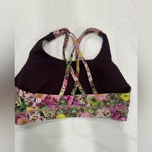 Lululemon energy bra floral inflorescent size 8